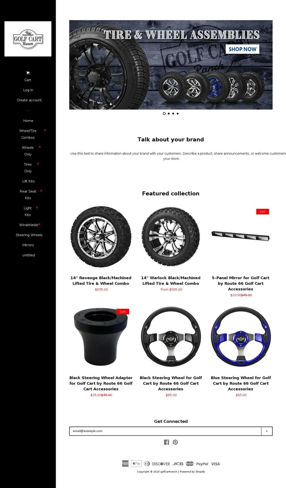 golfcartranch.com shopify website screenshot