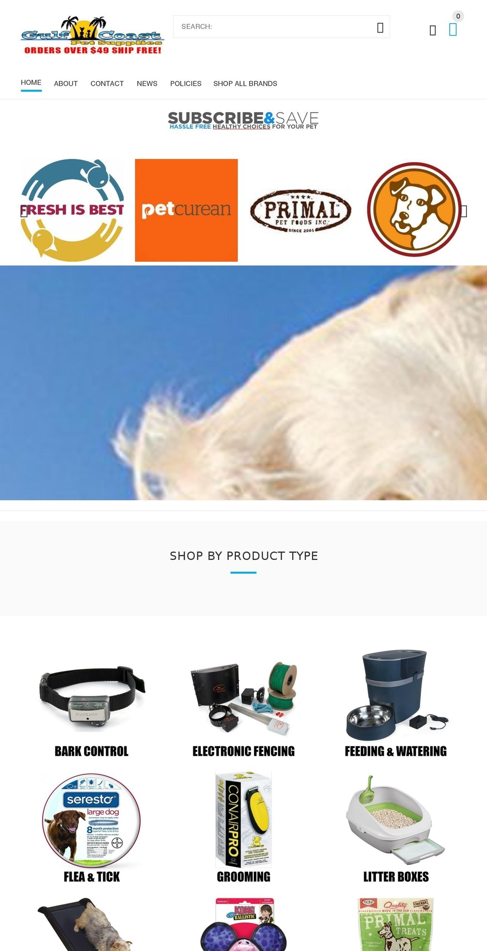 install-me-yourstore-v2-1-9 Shopify theme site example golfcoastpetsupplies.com