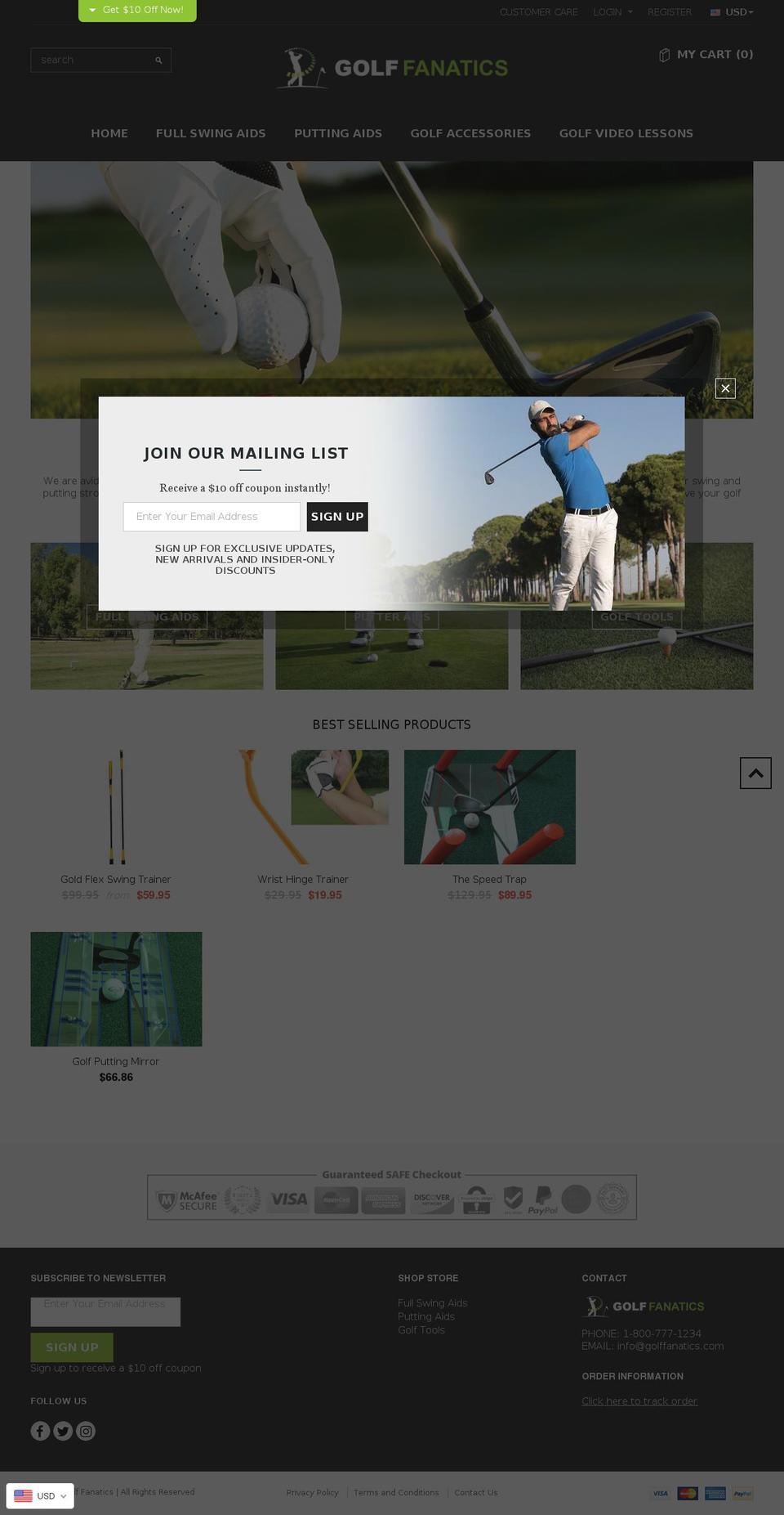 gentleman-1-0-7 Shopify theme site example golffanatics.com