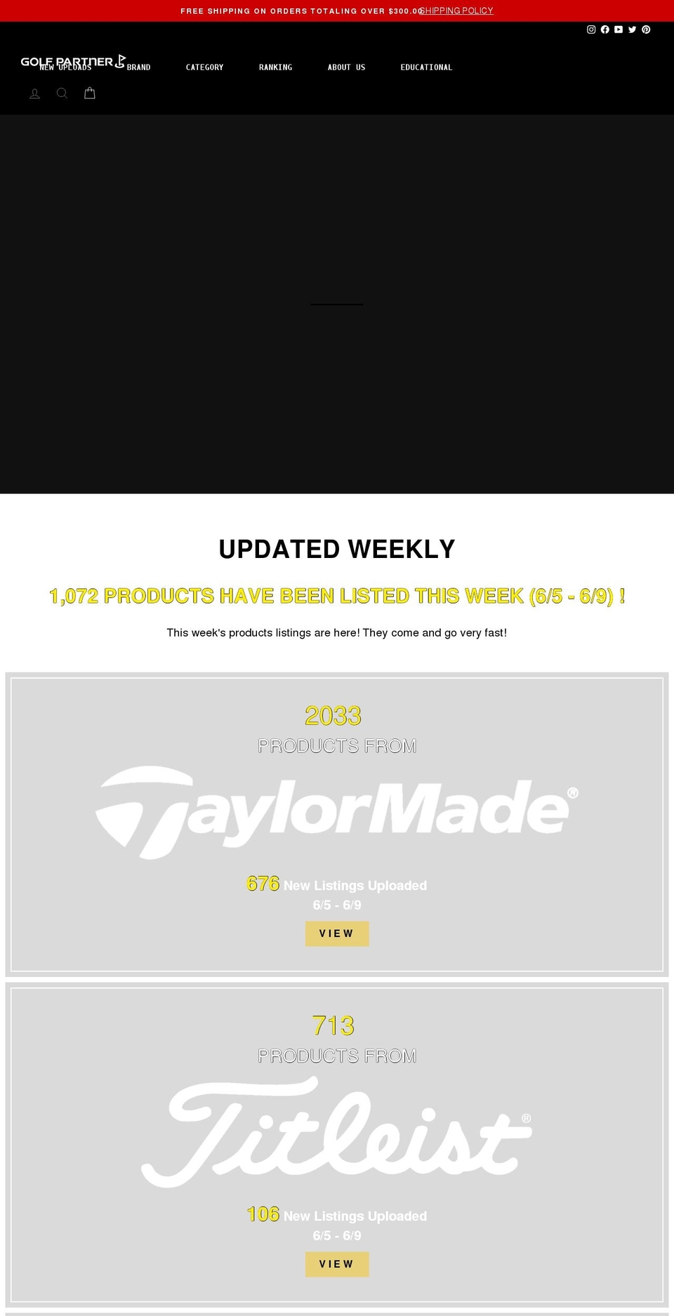 golfpartnerusa.com shopify website screenshot