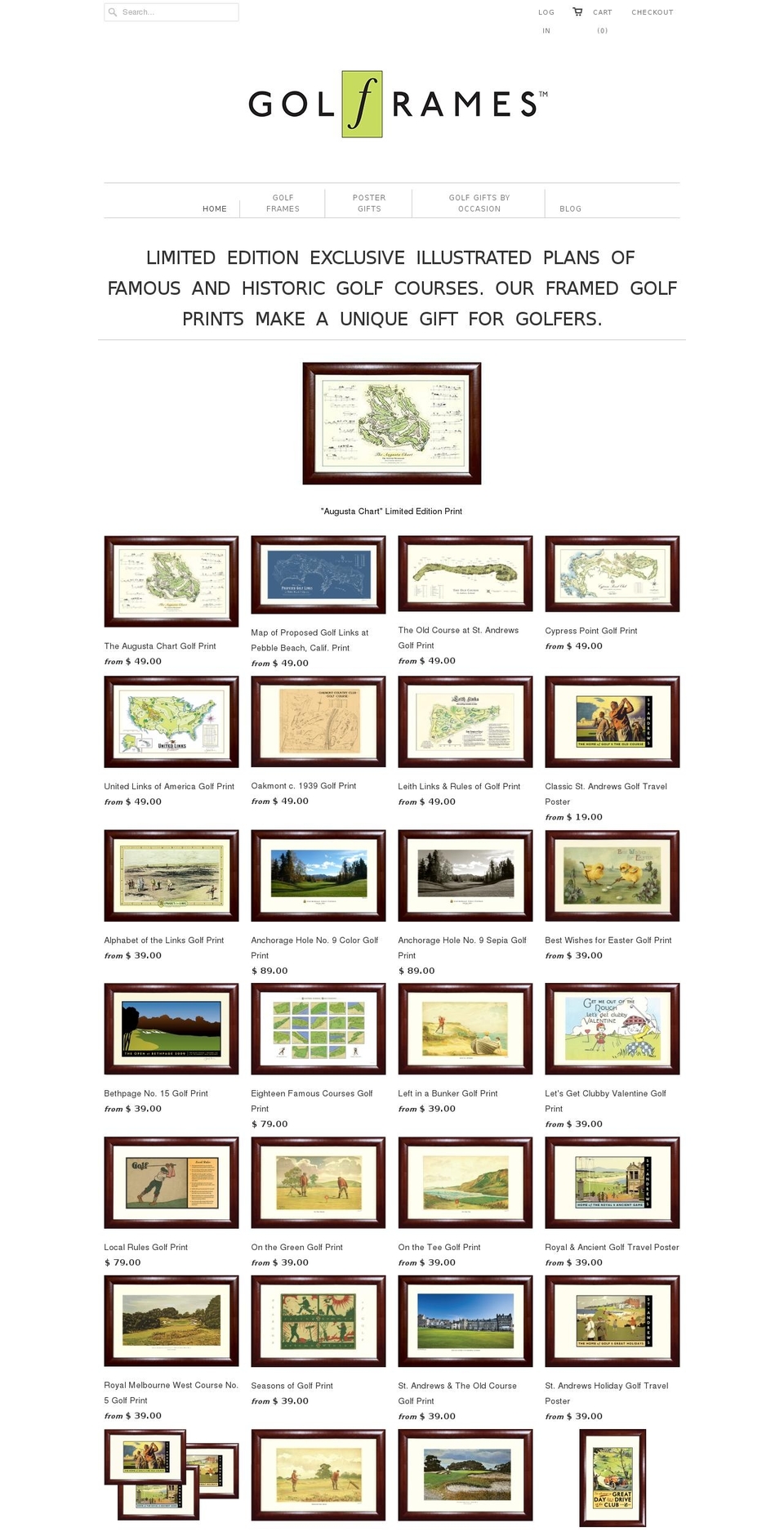 golframe.com — Shopify storefront screenshot