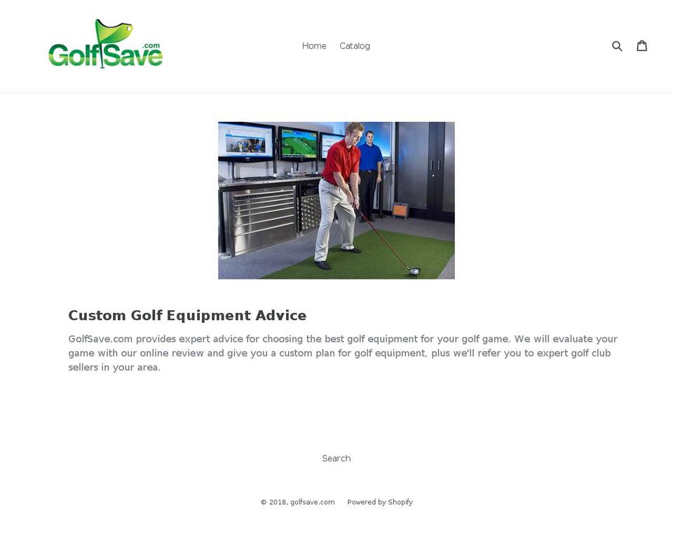 golfsave.com — Shopify storefront screenshot