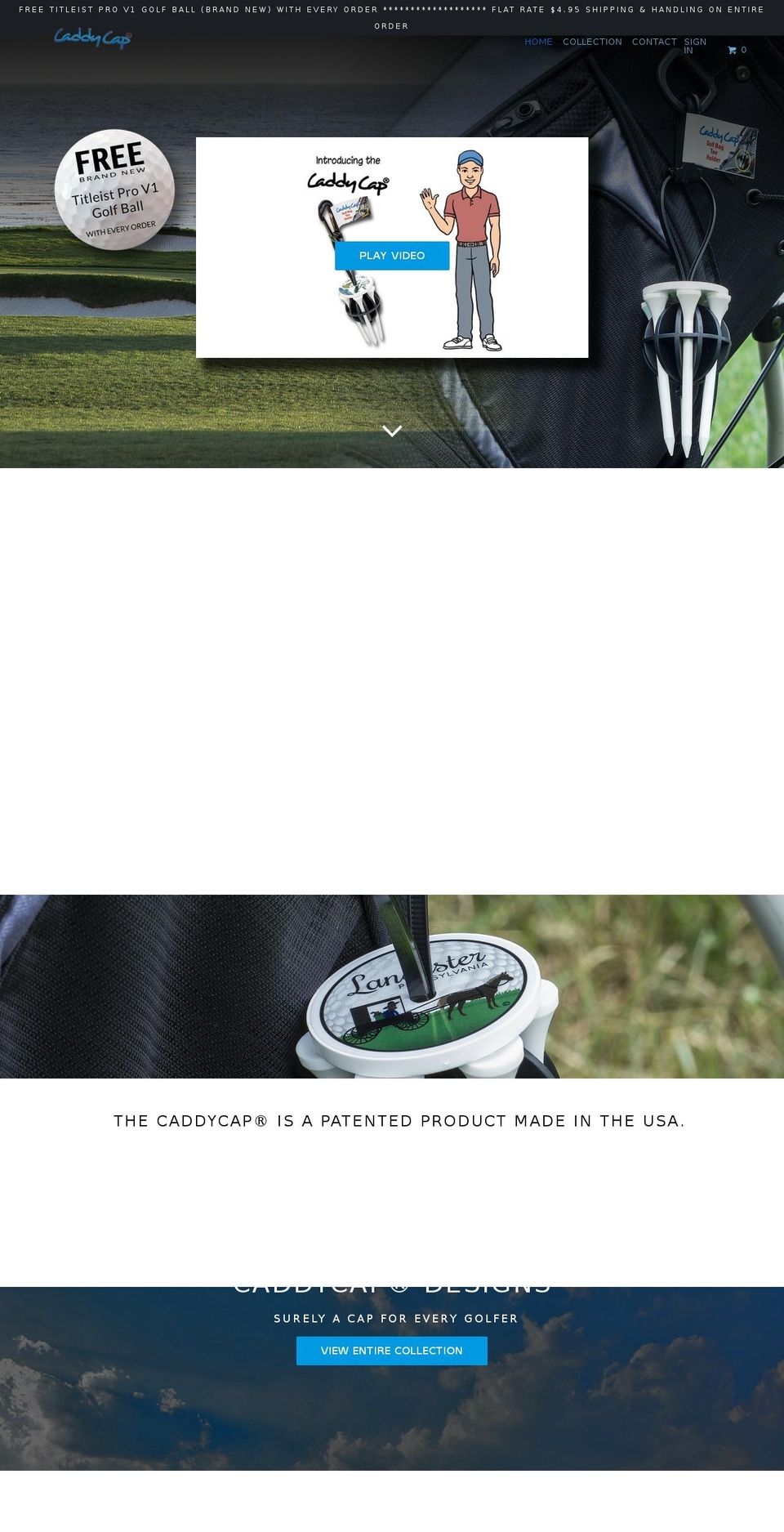 golfteeholders.com shopify website screenshot