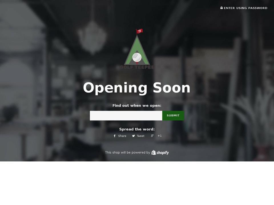golfteepee.com — Shopify storefront screenshot