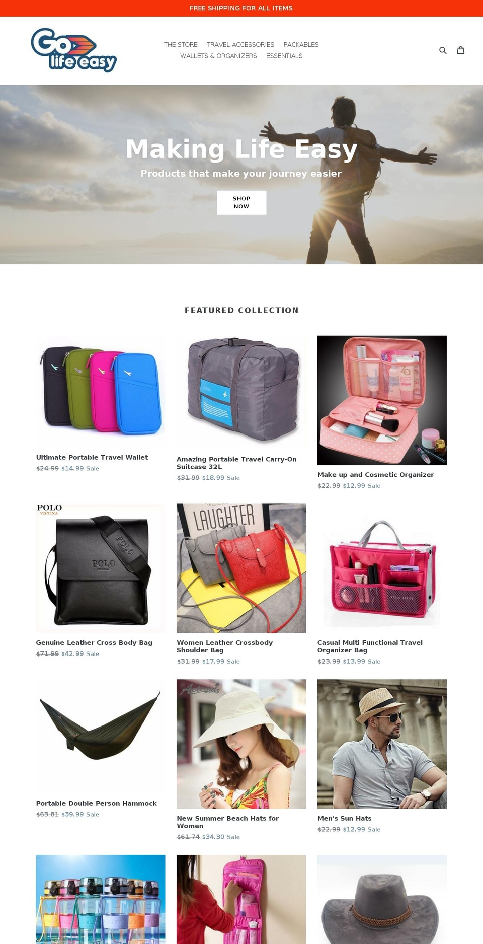 golifeeasy.com shopify website screenshot
