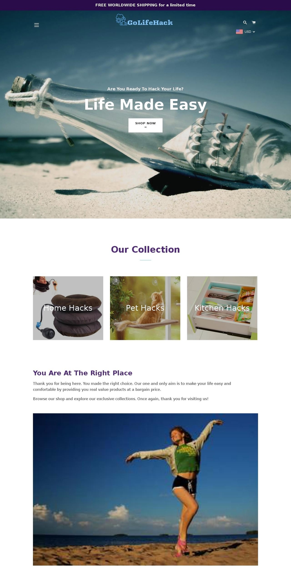 golifehack.com — Shopify storefront screenshot