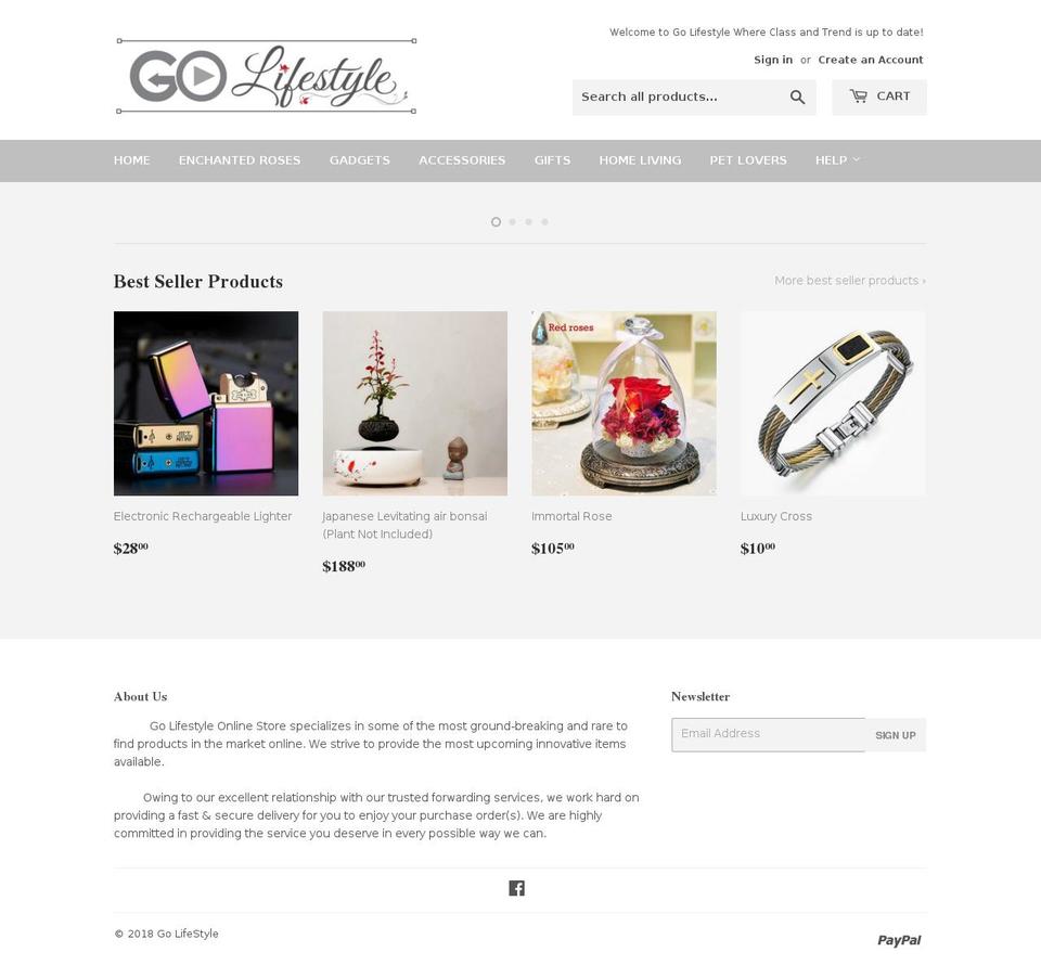 golifestyle.net shopify website screenshot