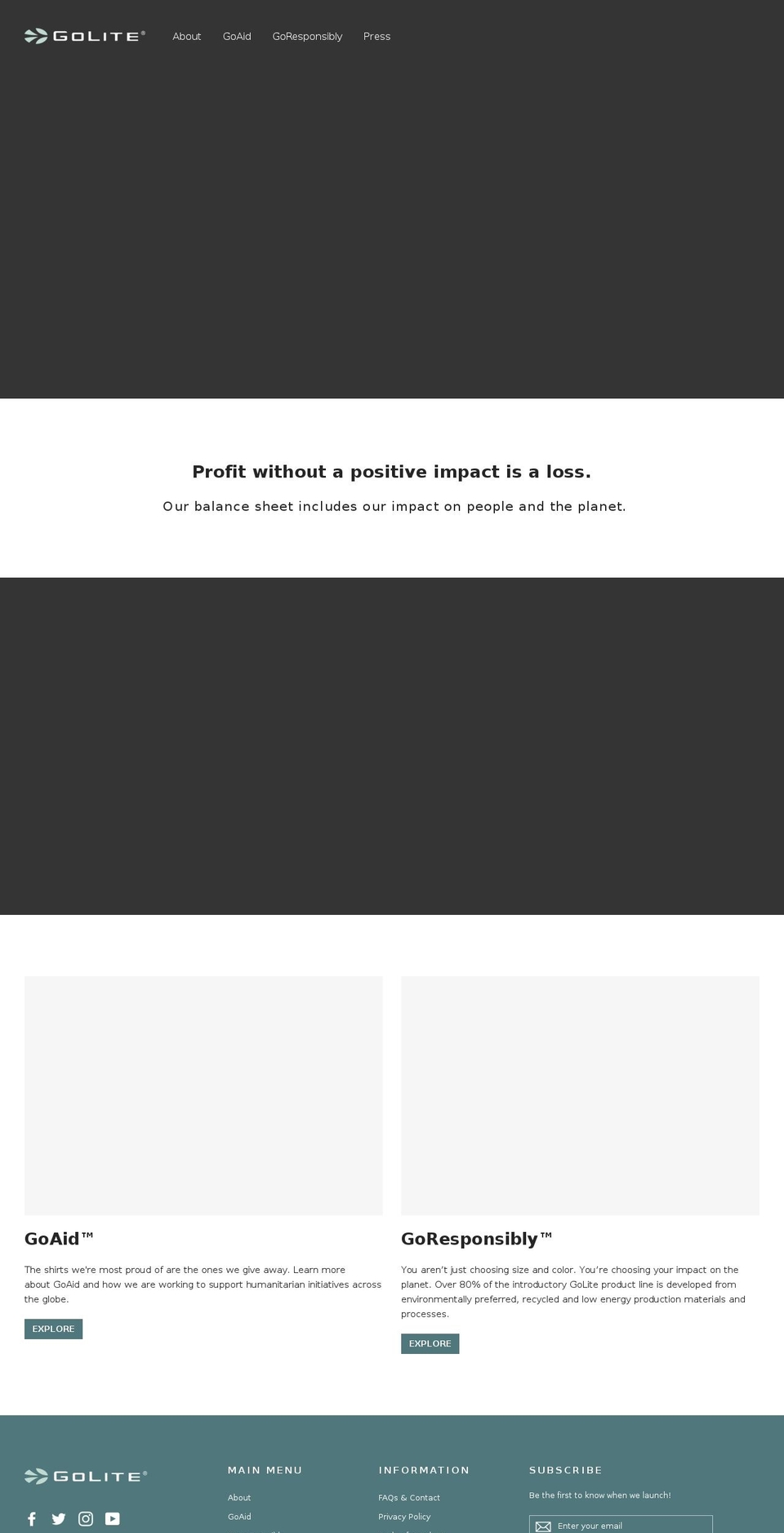 golite.com shopify website screenshot