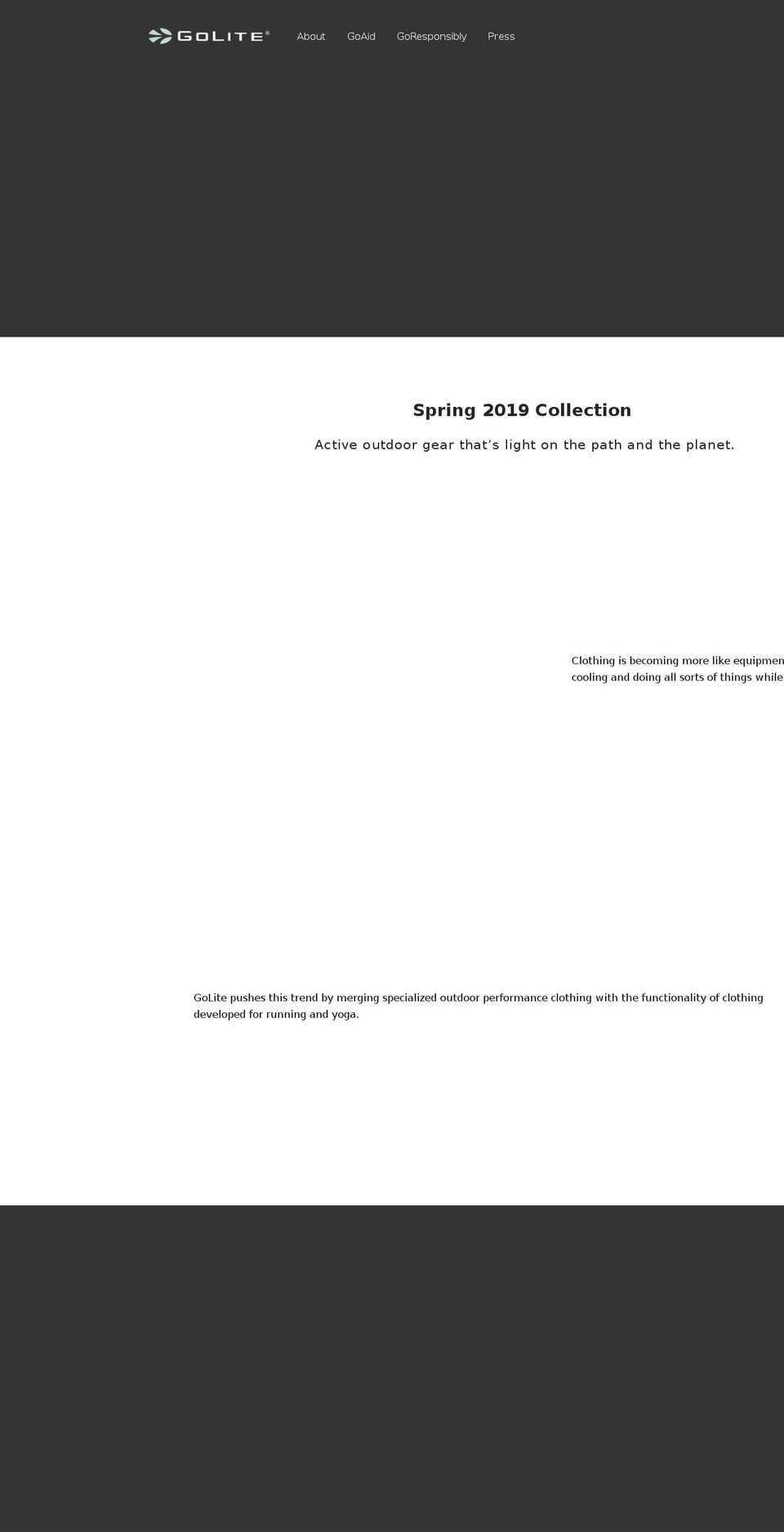 golitefootwear.com shopify website screenshot