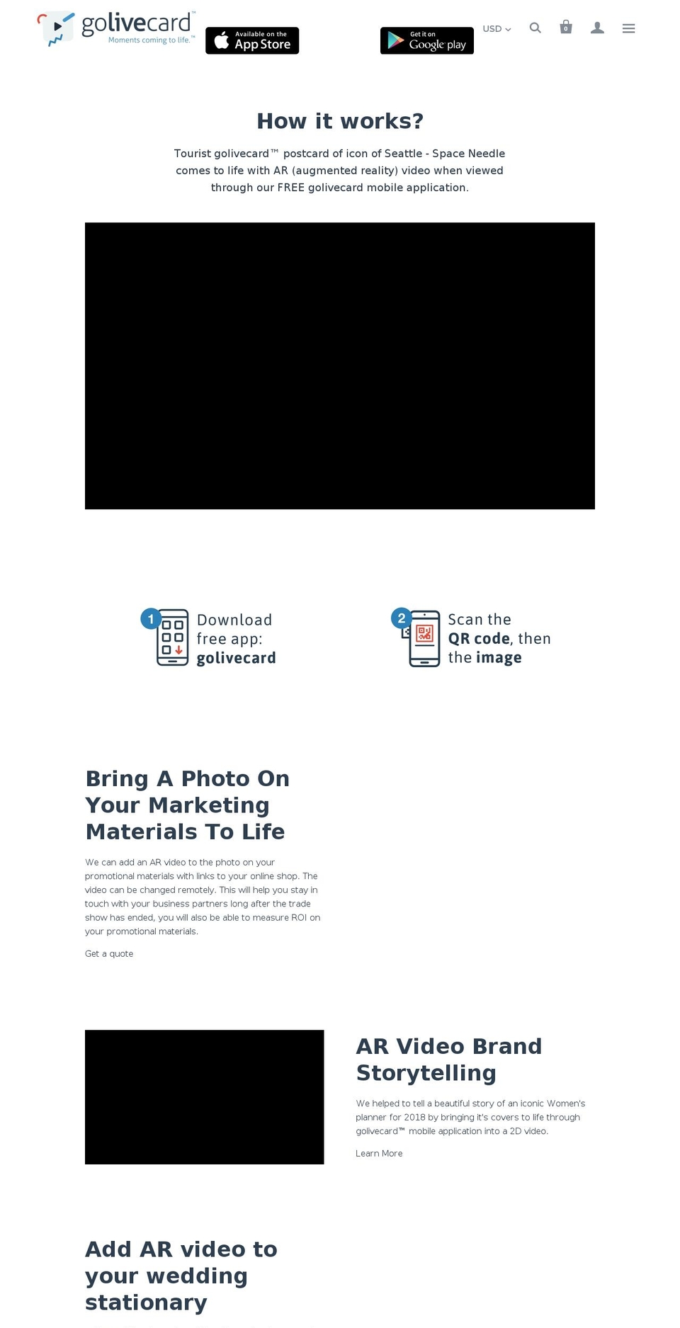 golivecard.com — Shopify storefront screenshot