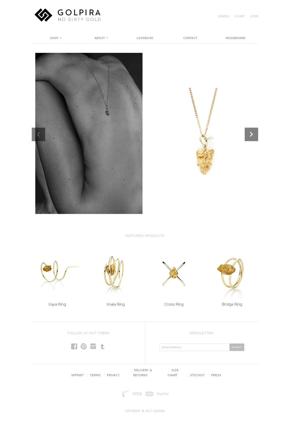 golpira.de shopify website screenshot