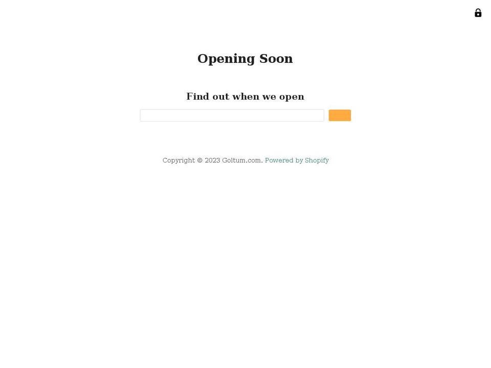 goltum.com shopify website screenshot