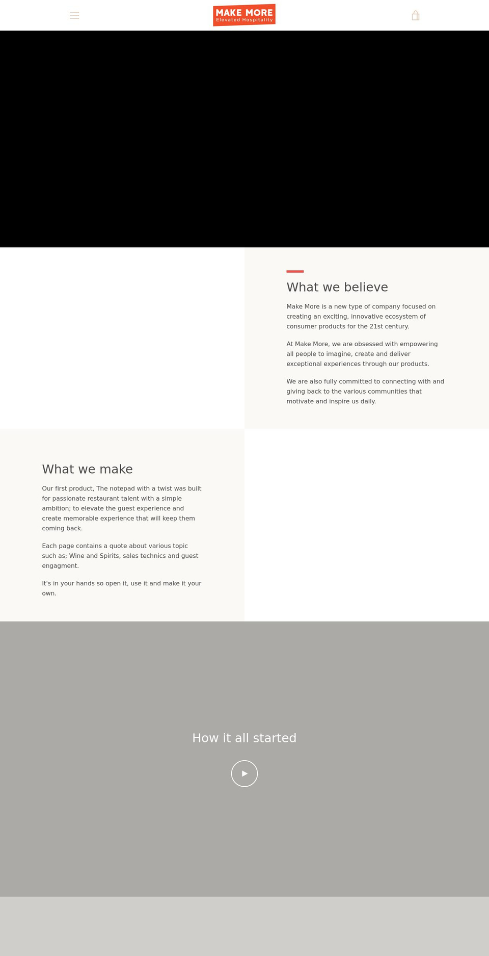 gomakemore.com shopify website screenshot