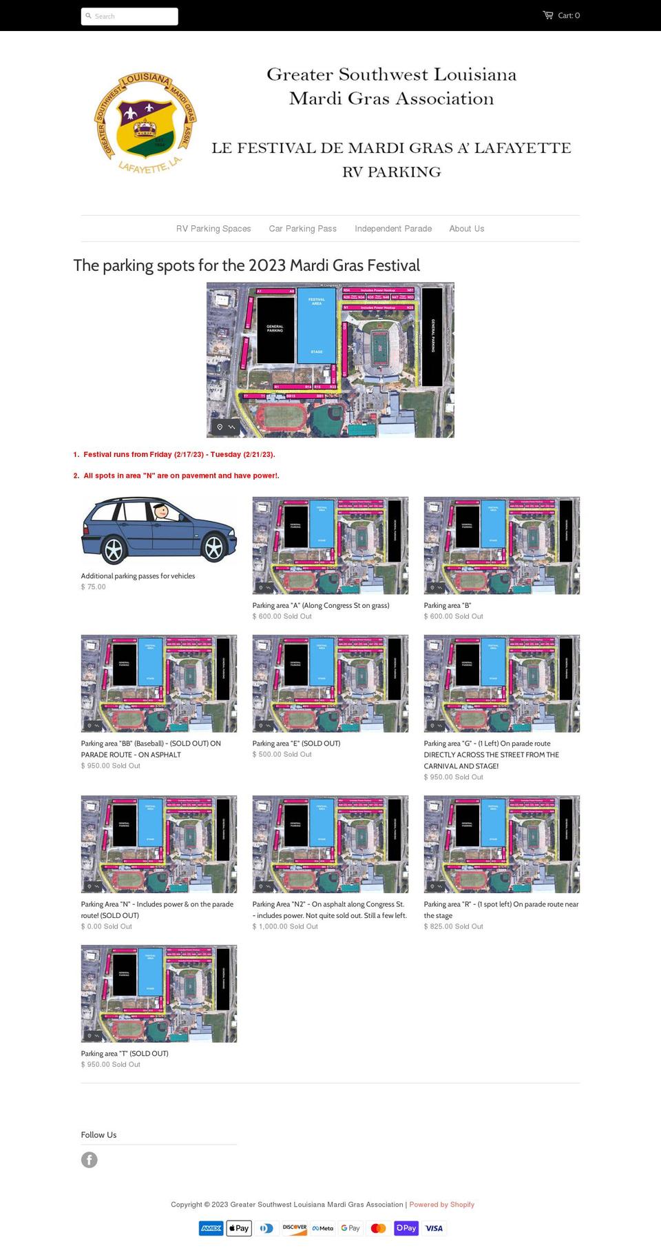 gomardigrasrv.com shopify website screenshot