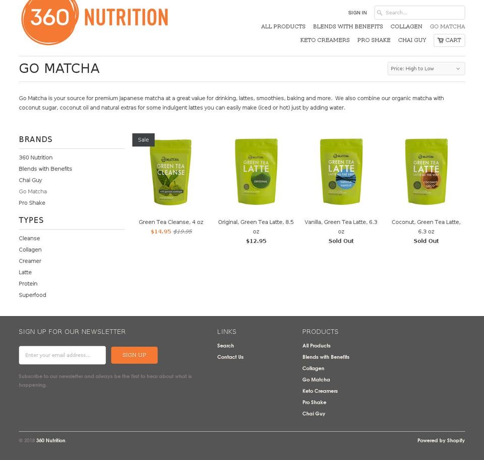 gomatchateas.com — Shopify storefront screenshot