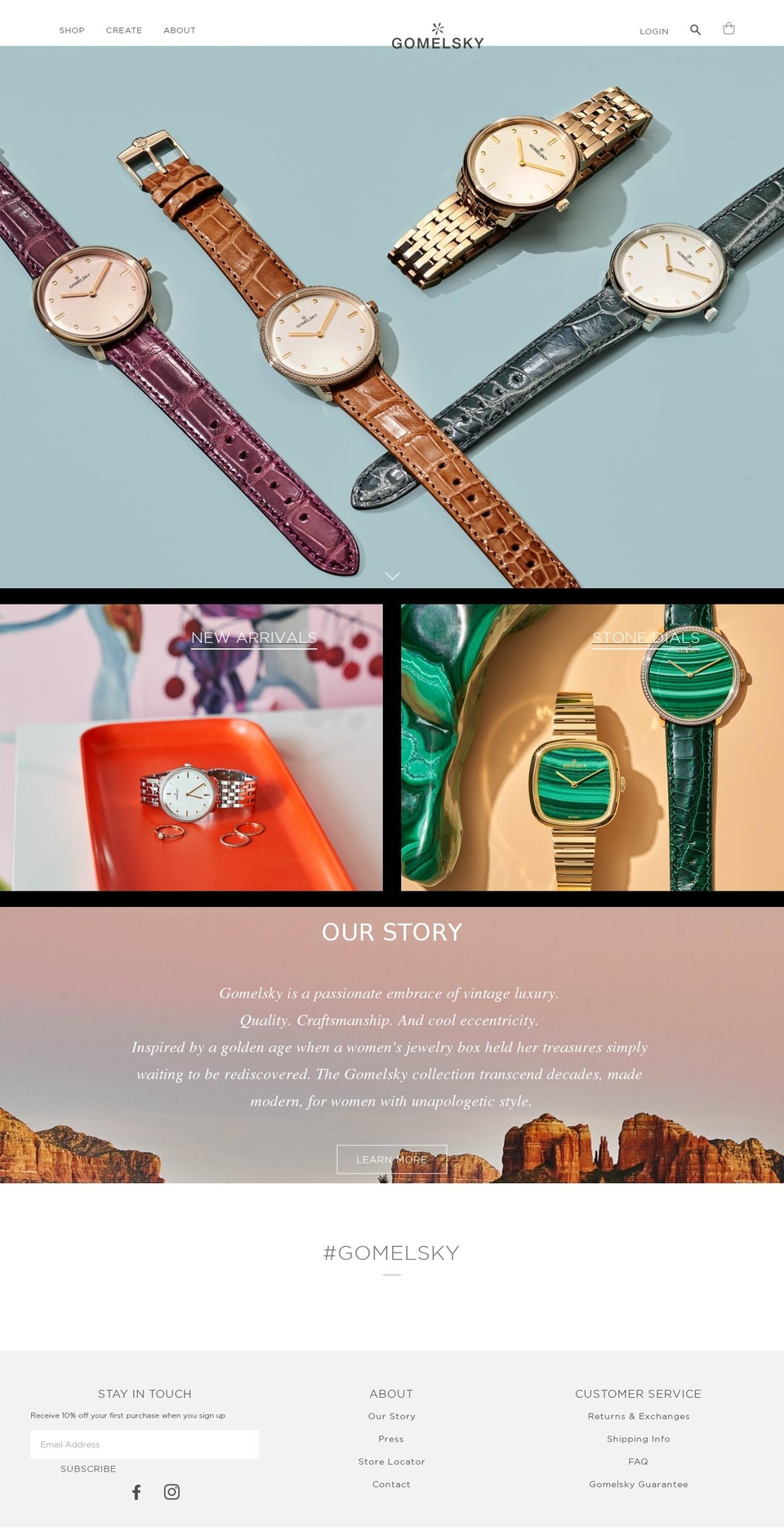 gomelskywatches.com shopify website screenshot