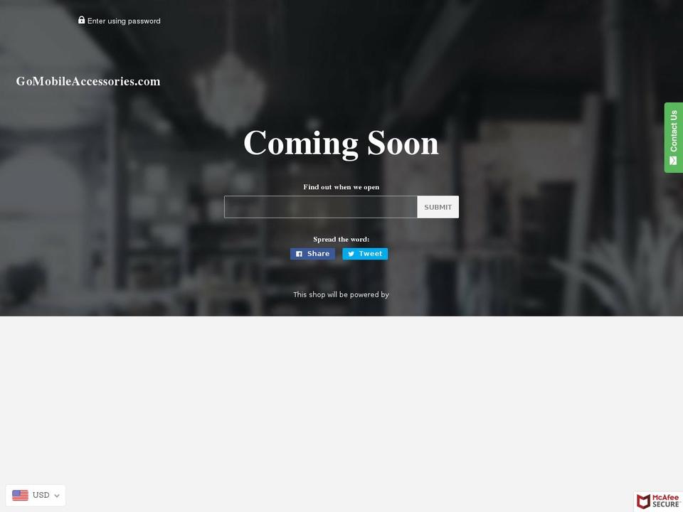 gomobileaccessories.com shopify website screenshot