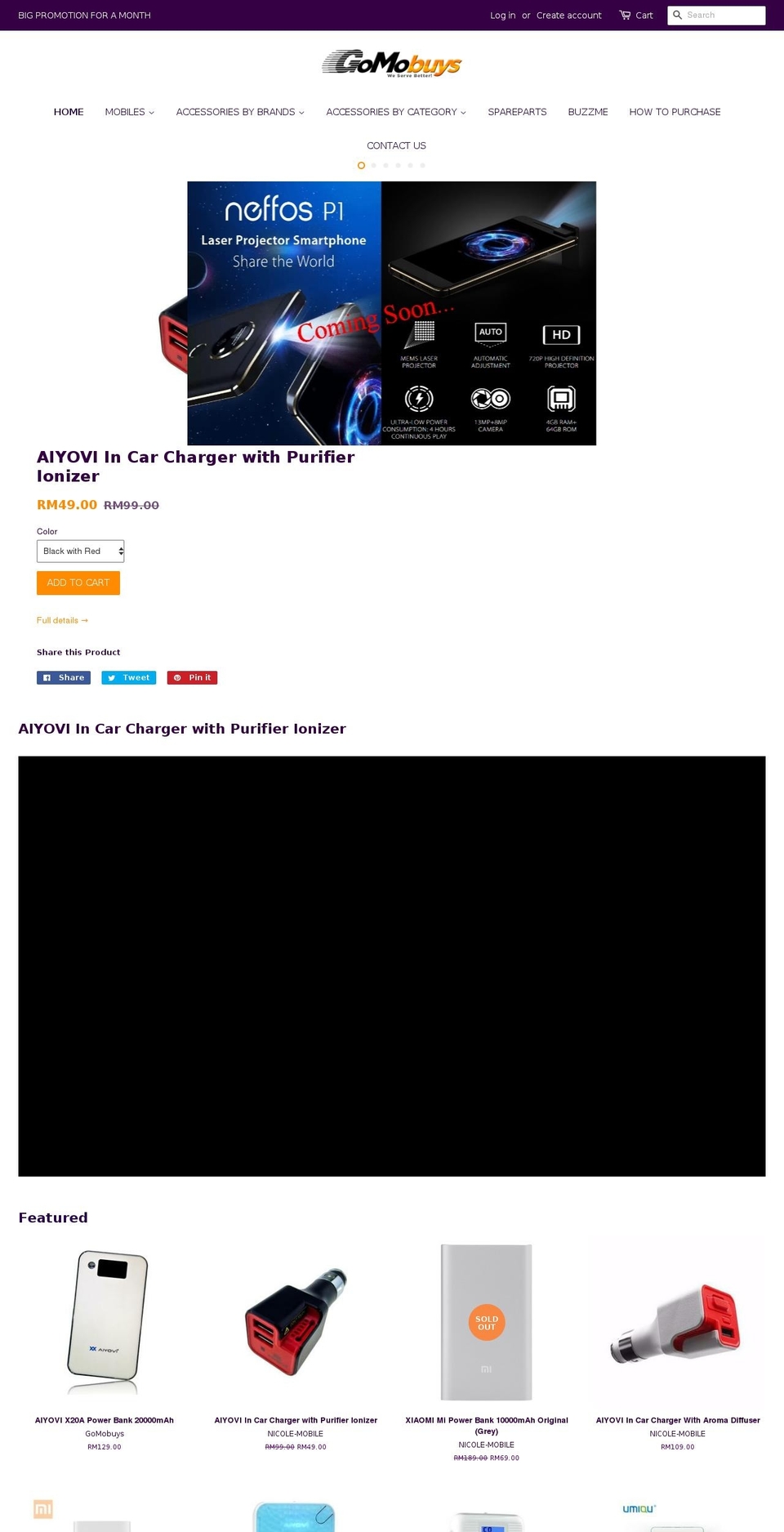gomobuys.com shopify website screenshot