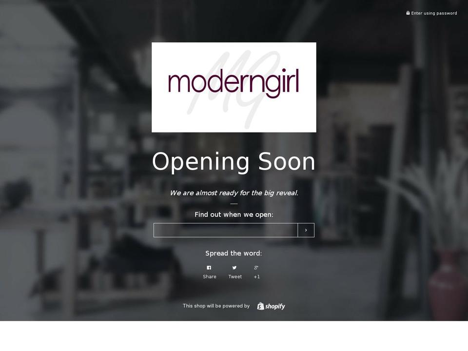 gomoderngirl.com — Shopify storefront screenshot