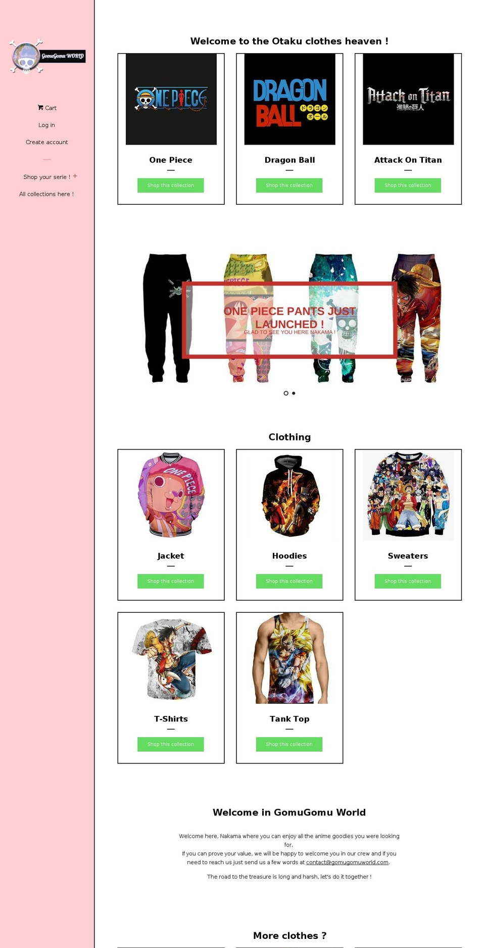 gomugomuworld.com — Shopify storefront screenshot