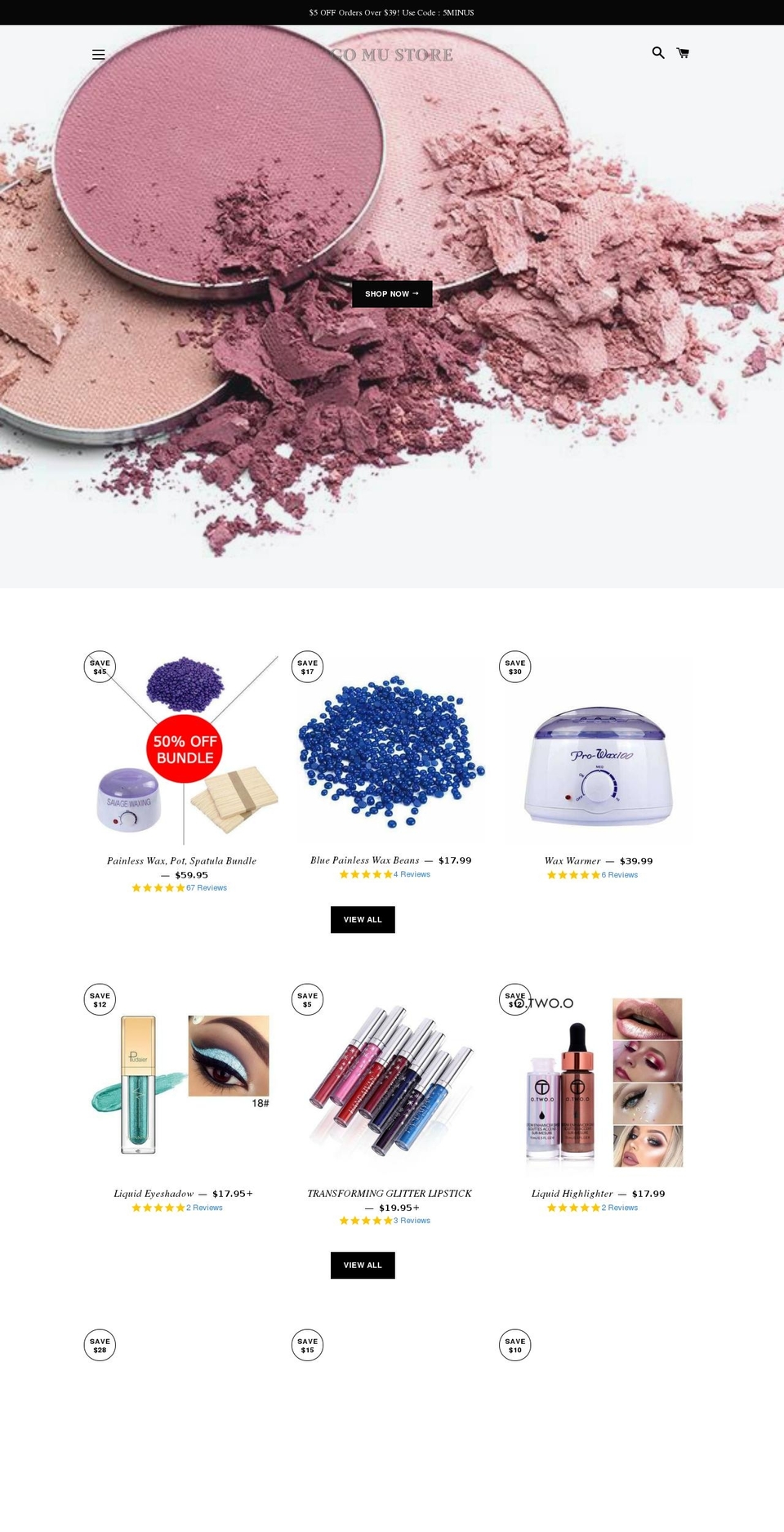 gomustore.com — Shopify storefront screenshot