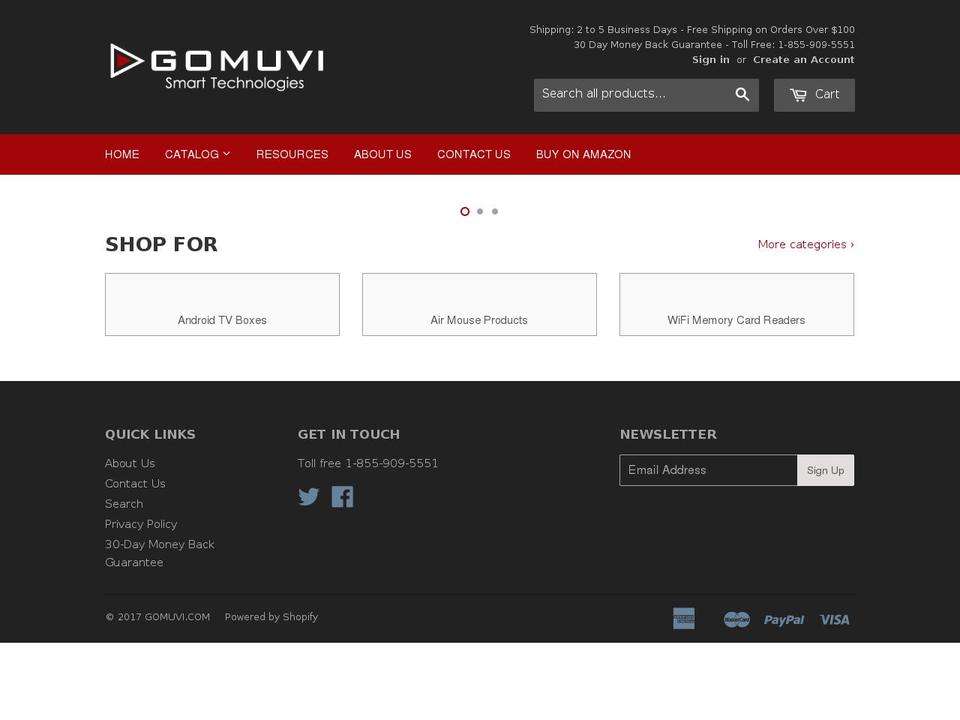 gomuvi.com shopify website screenshot
