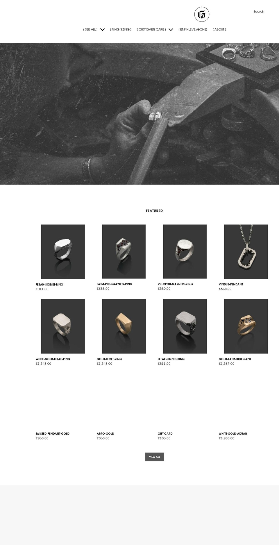 gone-archive.com shopify website screenshot