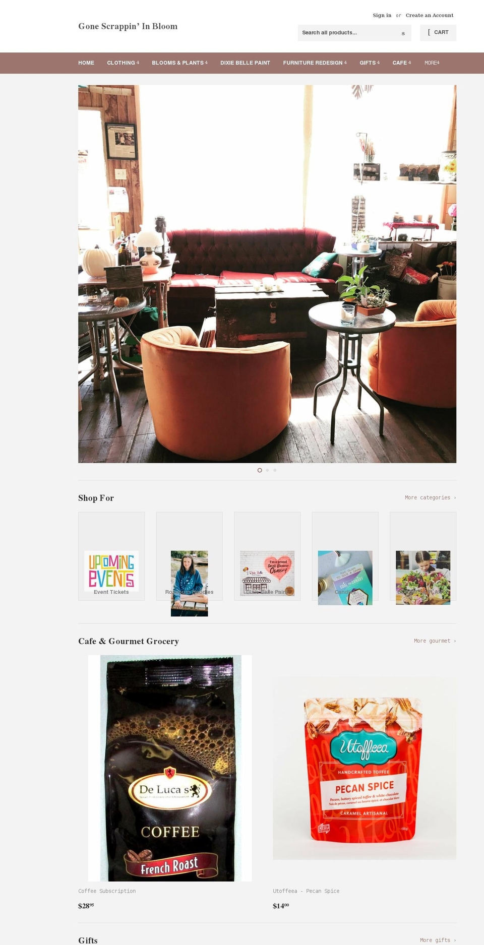gone-scrappin-in-bloom.myshopify.com shopify website screenshot