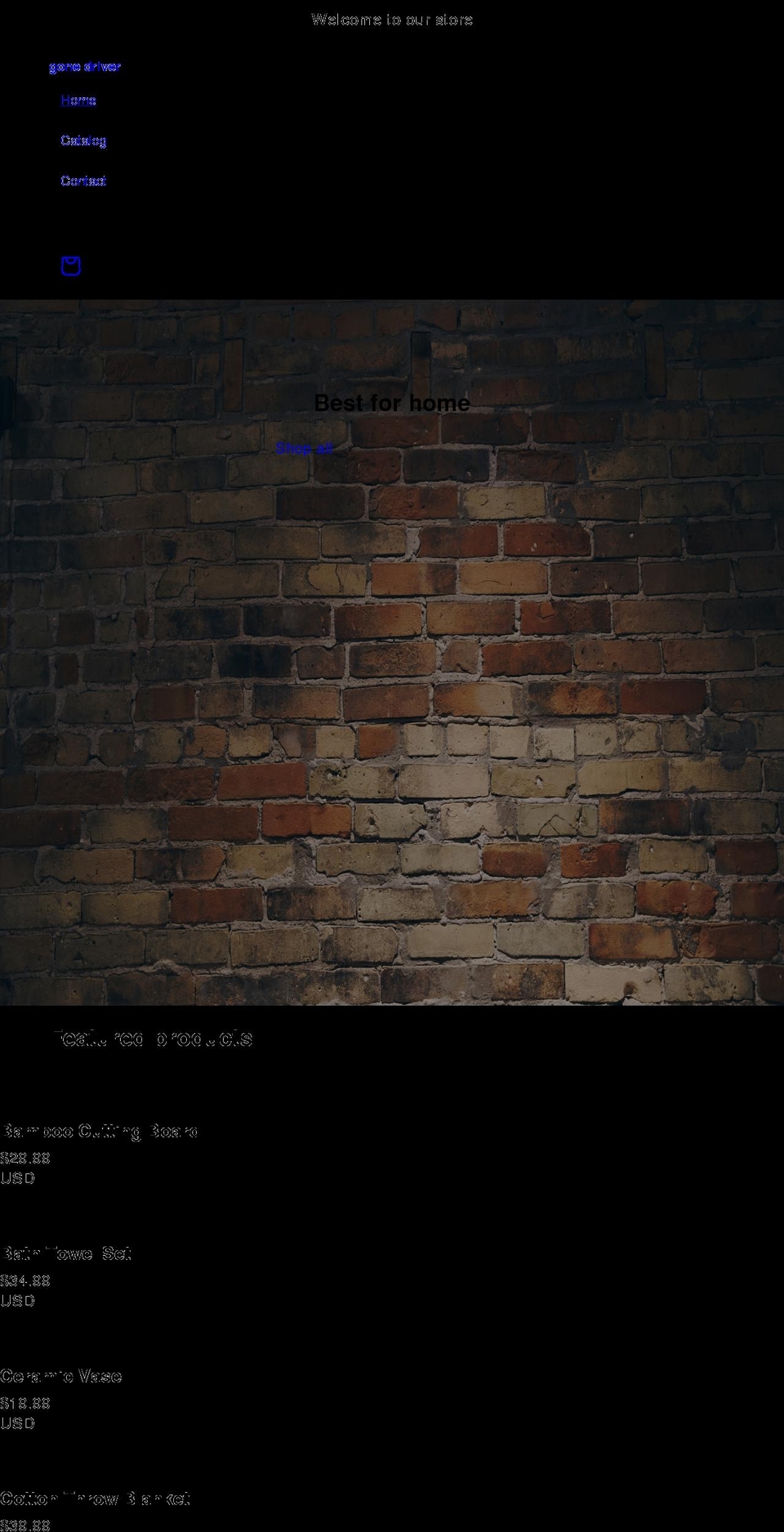 gonedriver.com shopify website screenshot