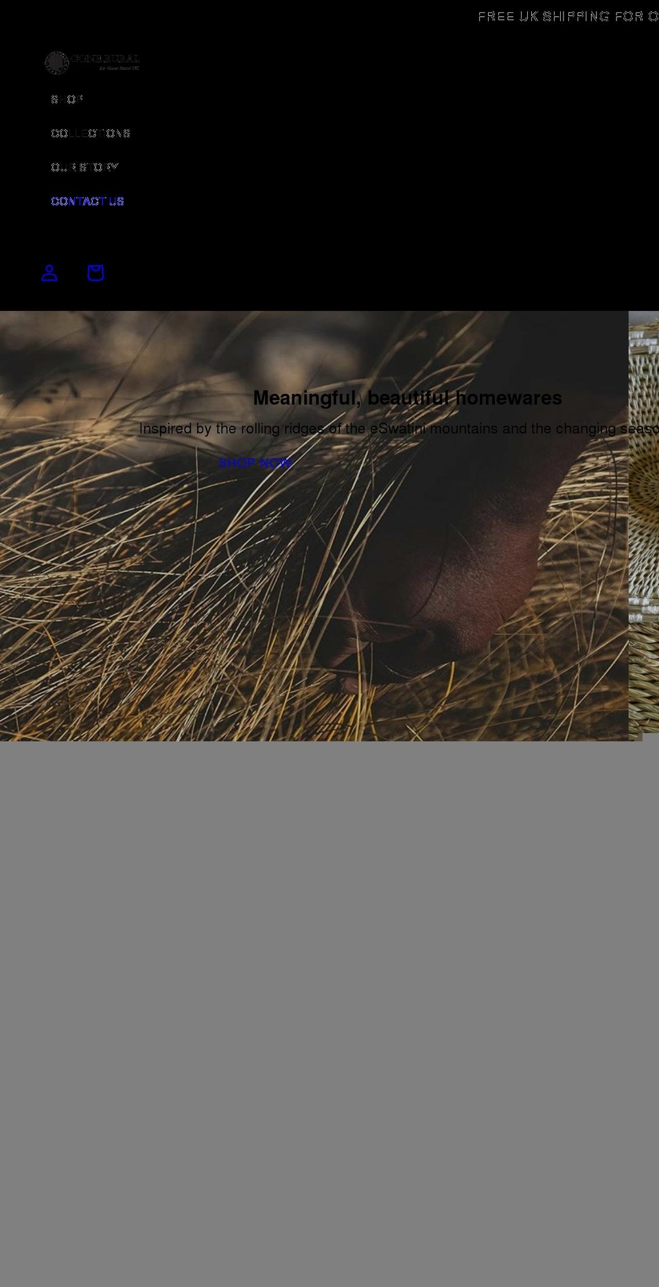 gonerural.co.uk shopify website screenshot