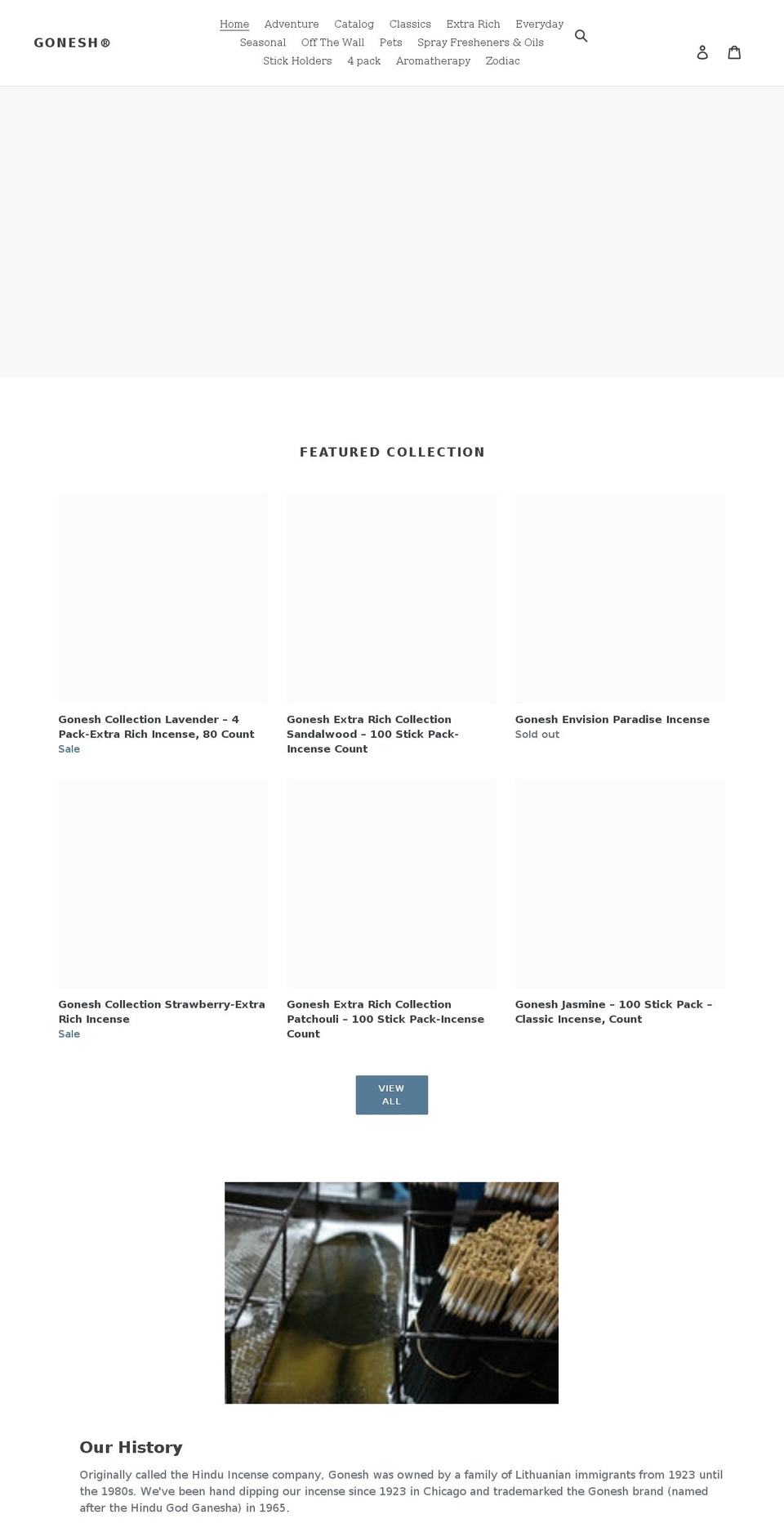 goneshincense.shop shopify website screenshot