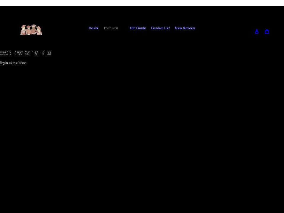 gonewestgirls.com shopify website screenshot