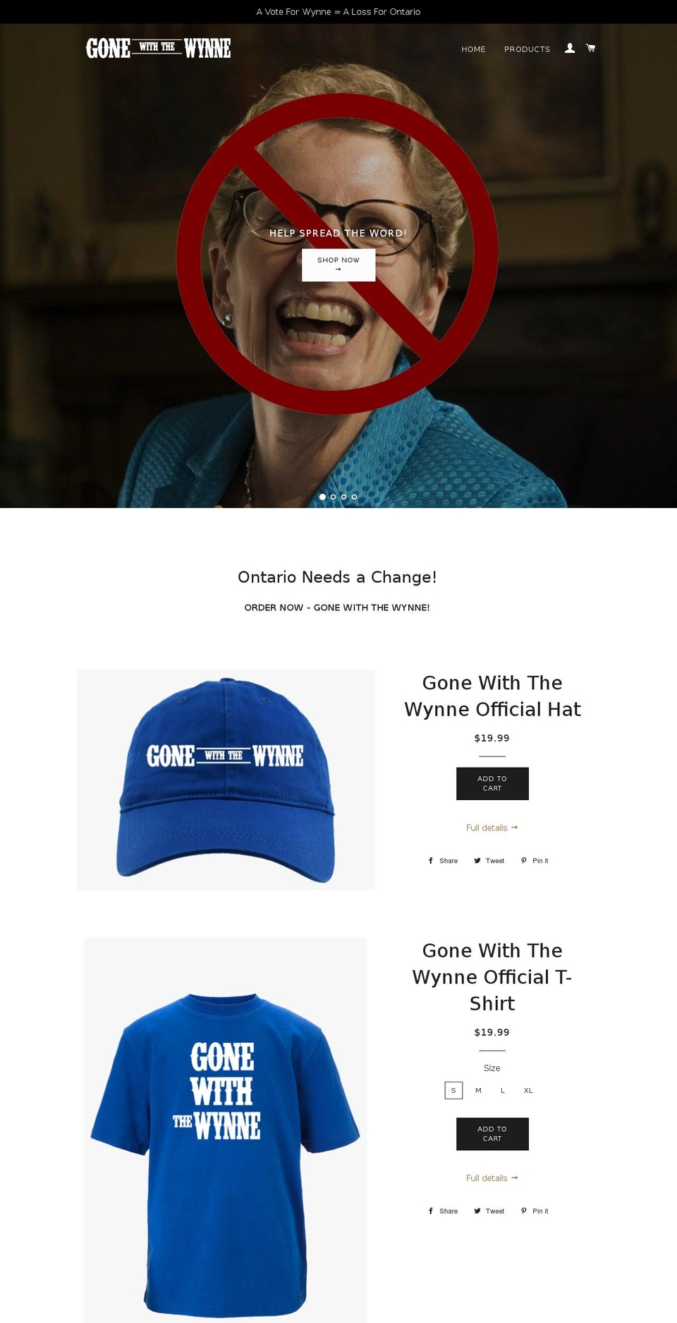 gonewiththewynne.com — Shopify storefront screenshot