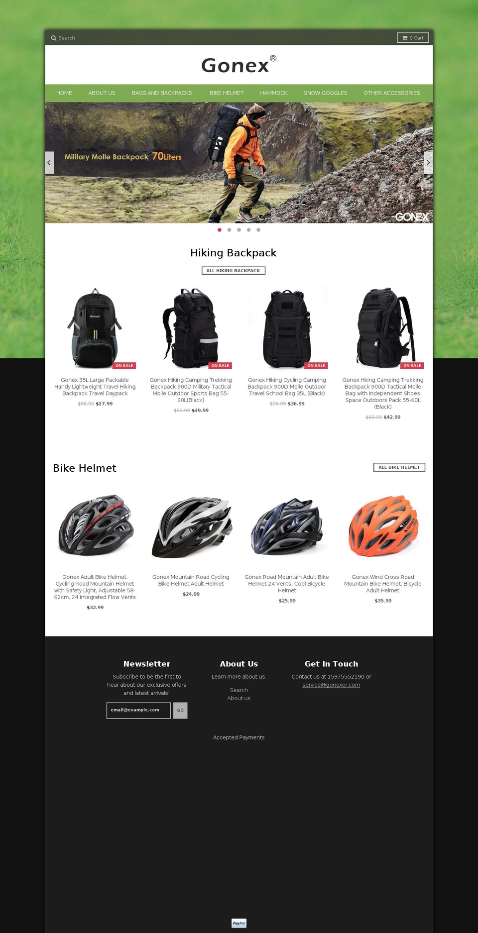Be Yours Shopify theme site example gonexsport.com