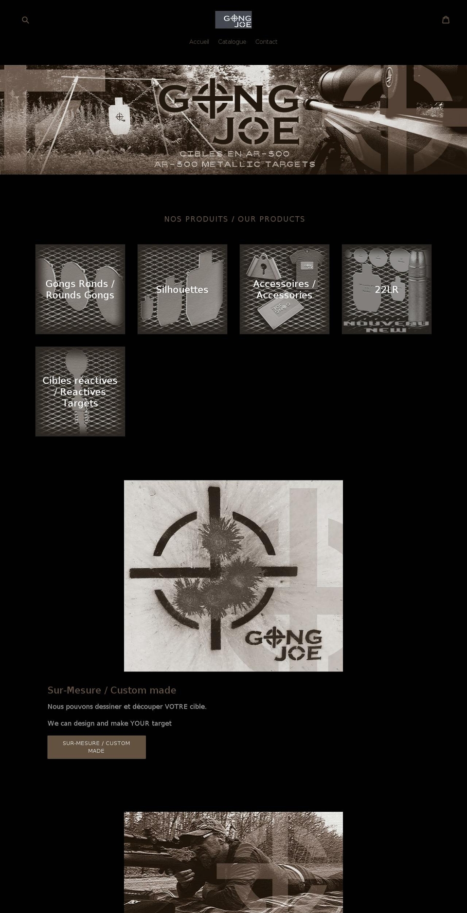 gongjoe.com shopify website screenshot