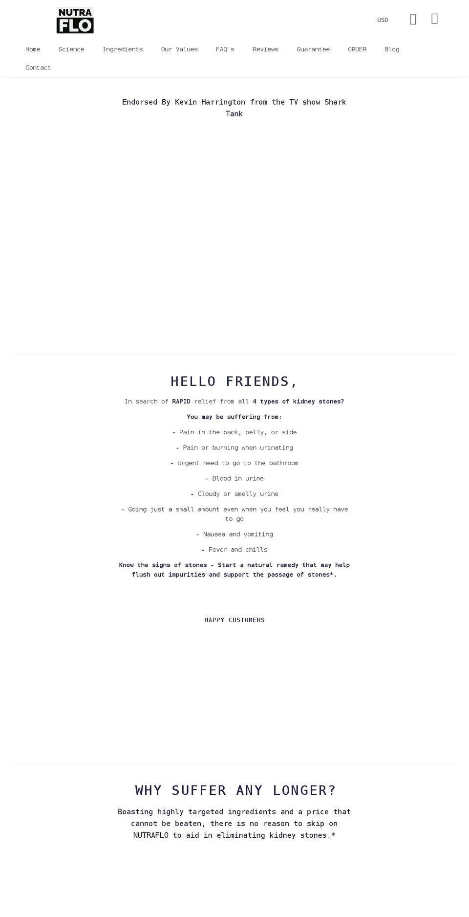 gonutraflo.com shopify website screenshot