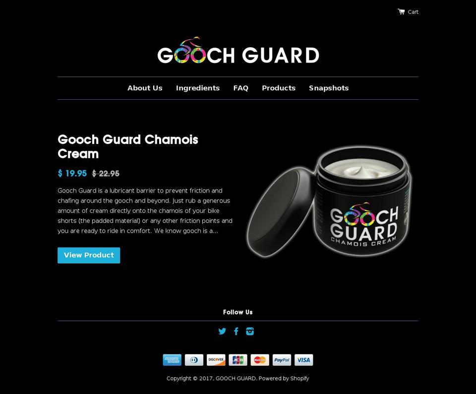 goochguard.com shopify website screenshot