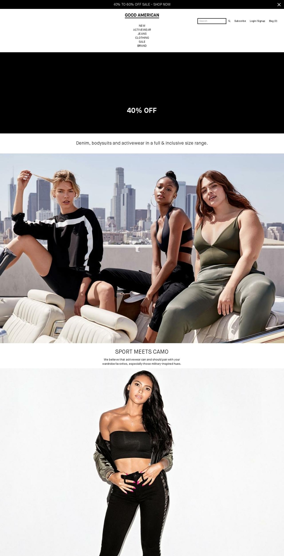 good-american.com — Shopify storefront screenshot