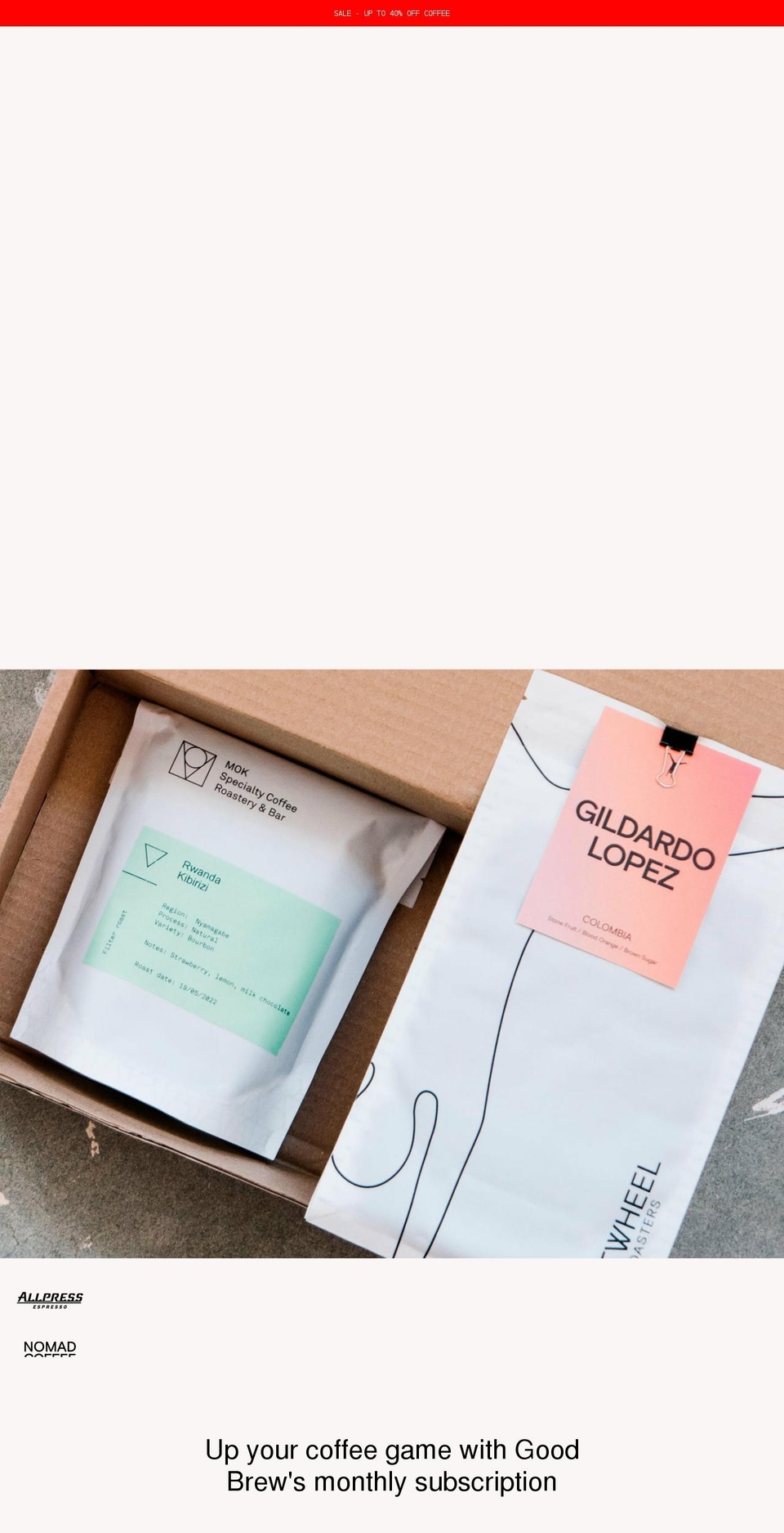 good-brew.co.uk shopify website screenshot