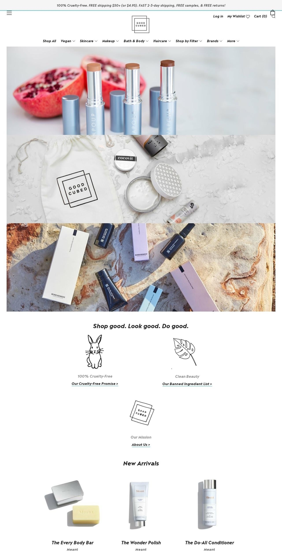 good-cubed.com — Shopify storefront screenshot