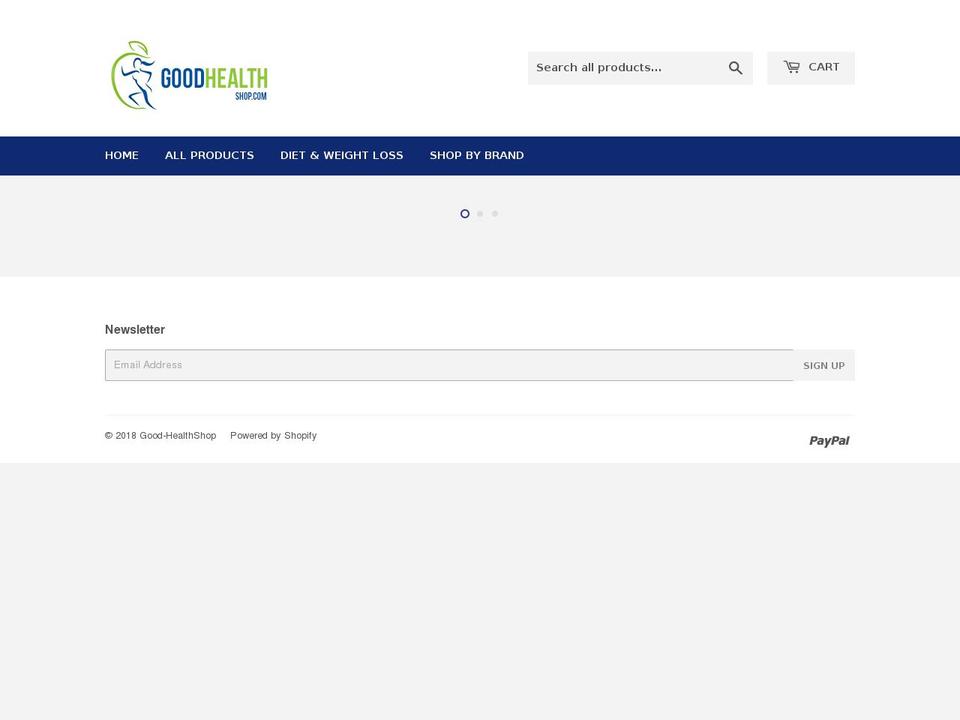 good-healthshop.com — Shopify storefront screenshot