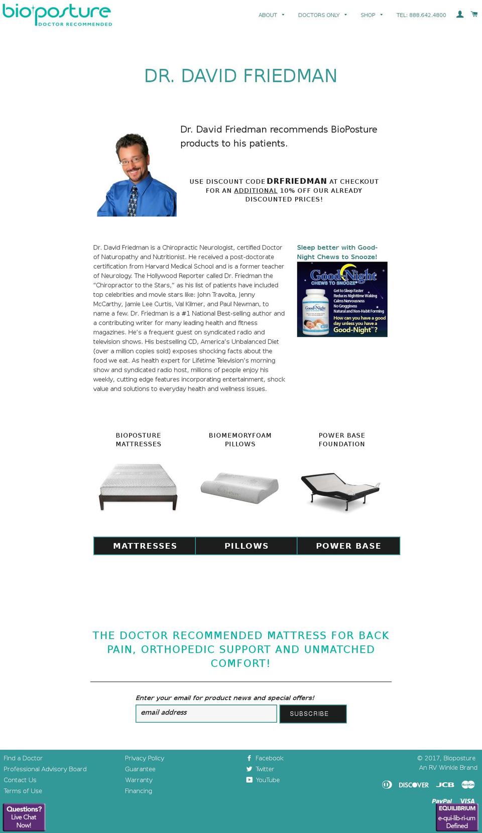 good-night.com shopify website screenshot