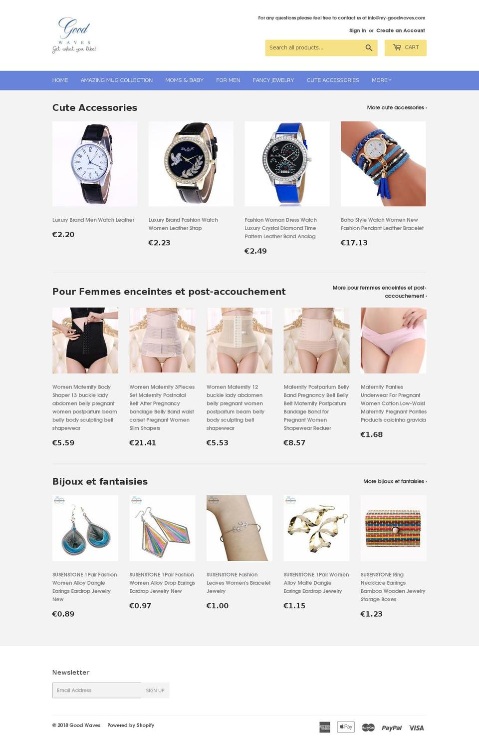 good-waves.myshopify.com — Shopify storefront screenshot