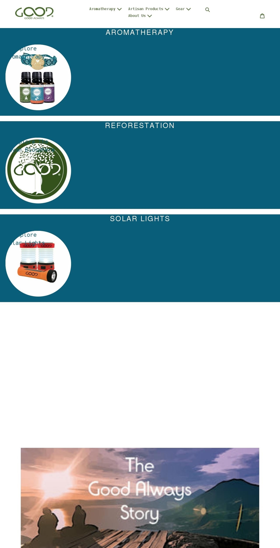 goodalways.org shopify website screenshot
