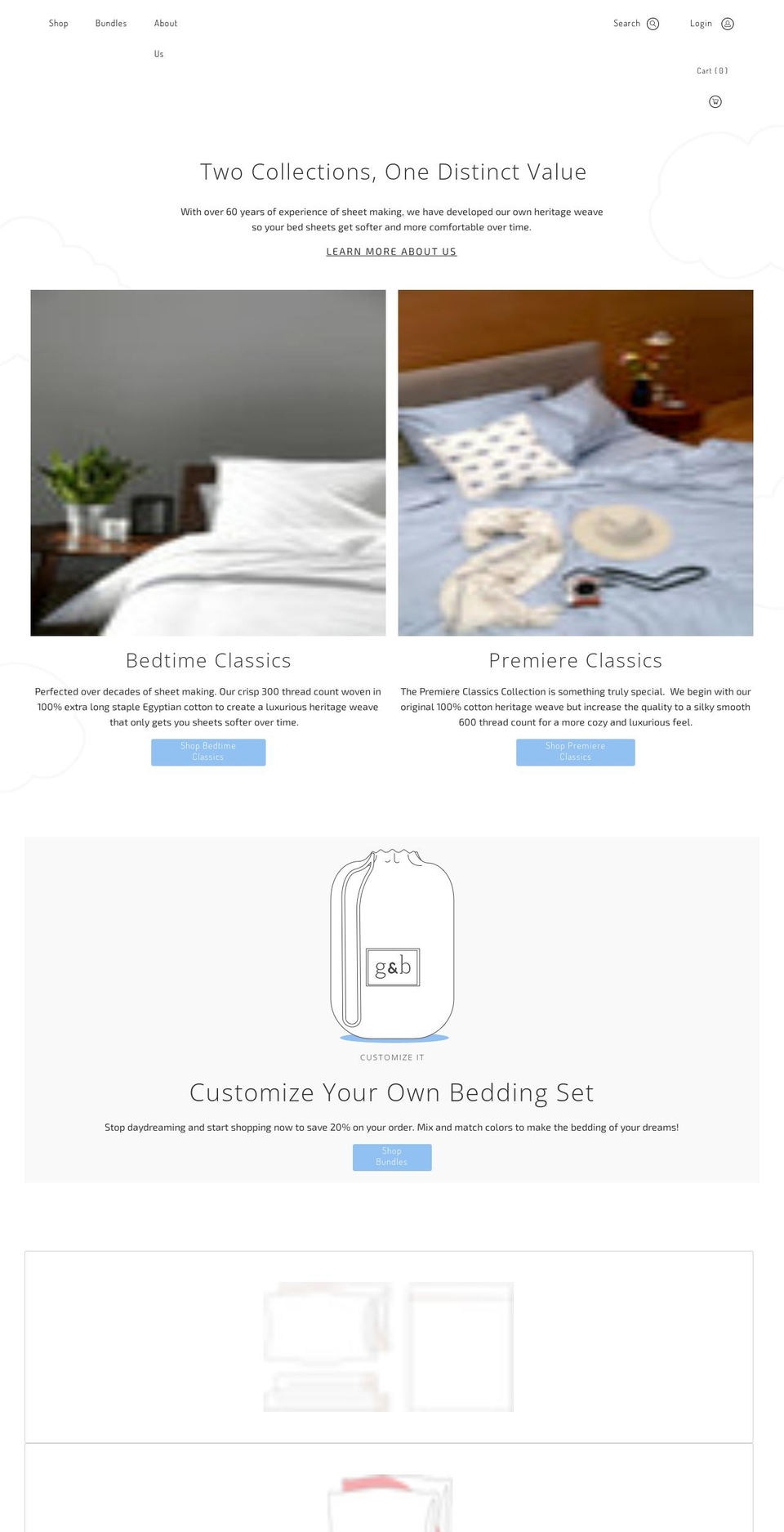 goodandbed.co shopify website screenshot