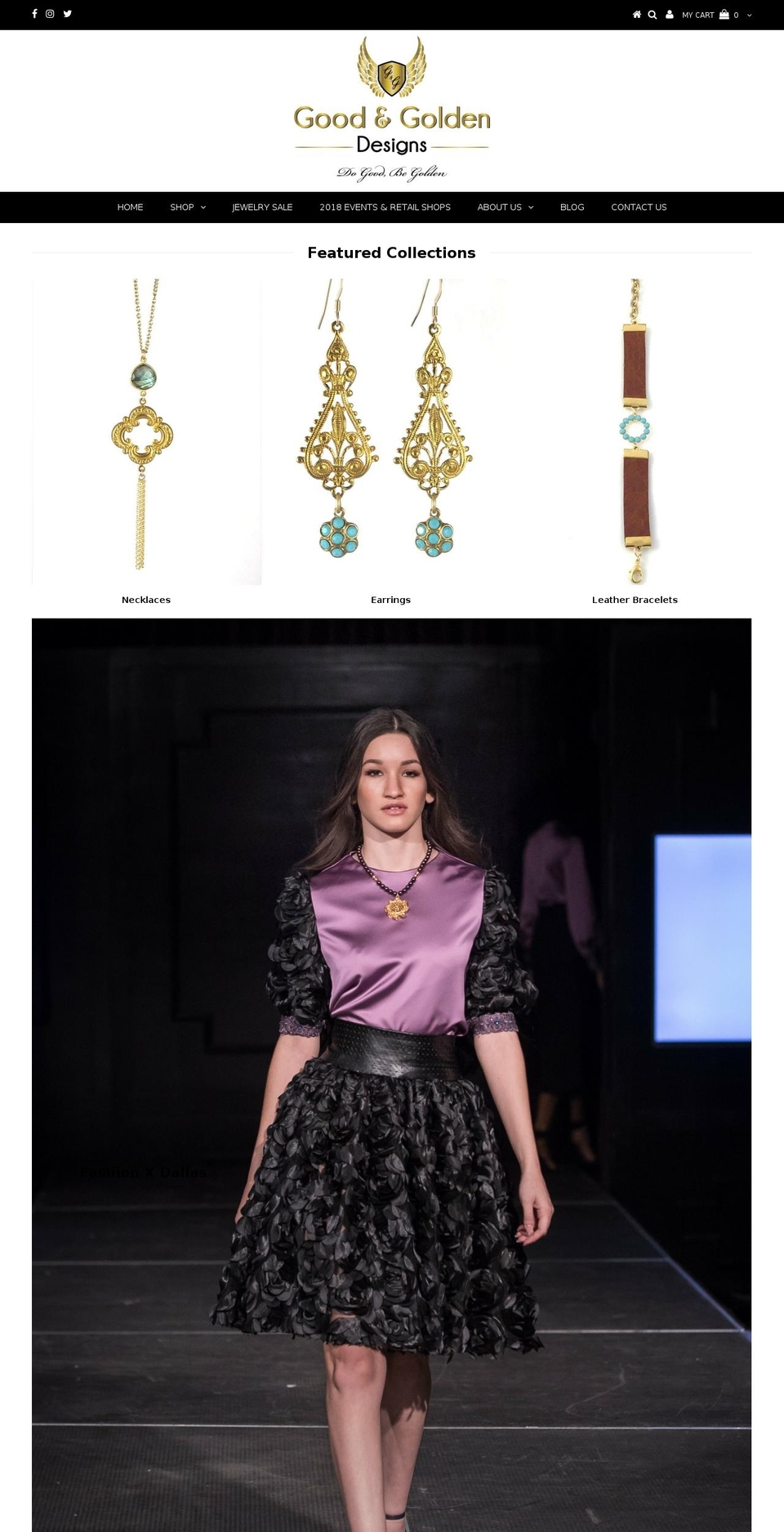 goodandgolden.com — Shopify storefront screenshot