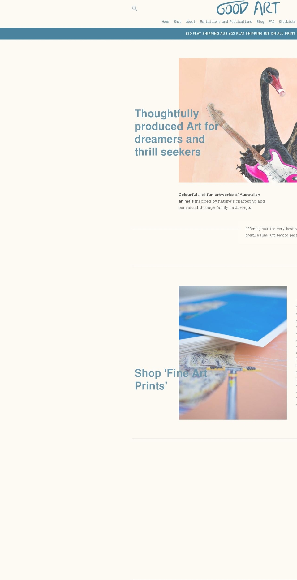 goodart.com.au shopify website screenshot