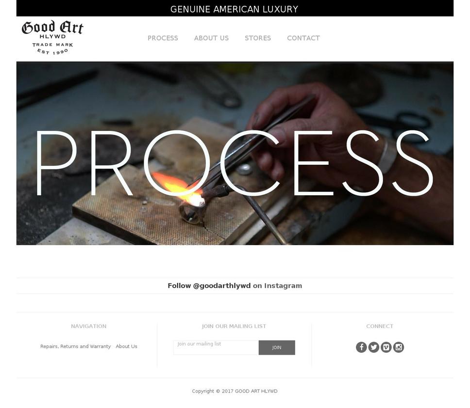 goodart.com shopify website screenshot