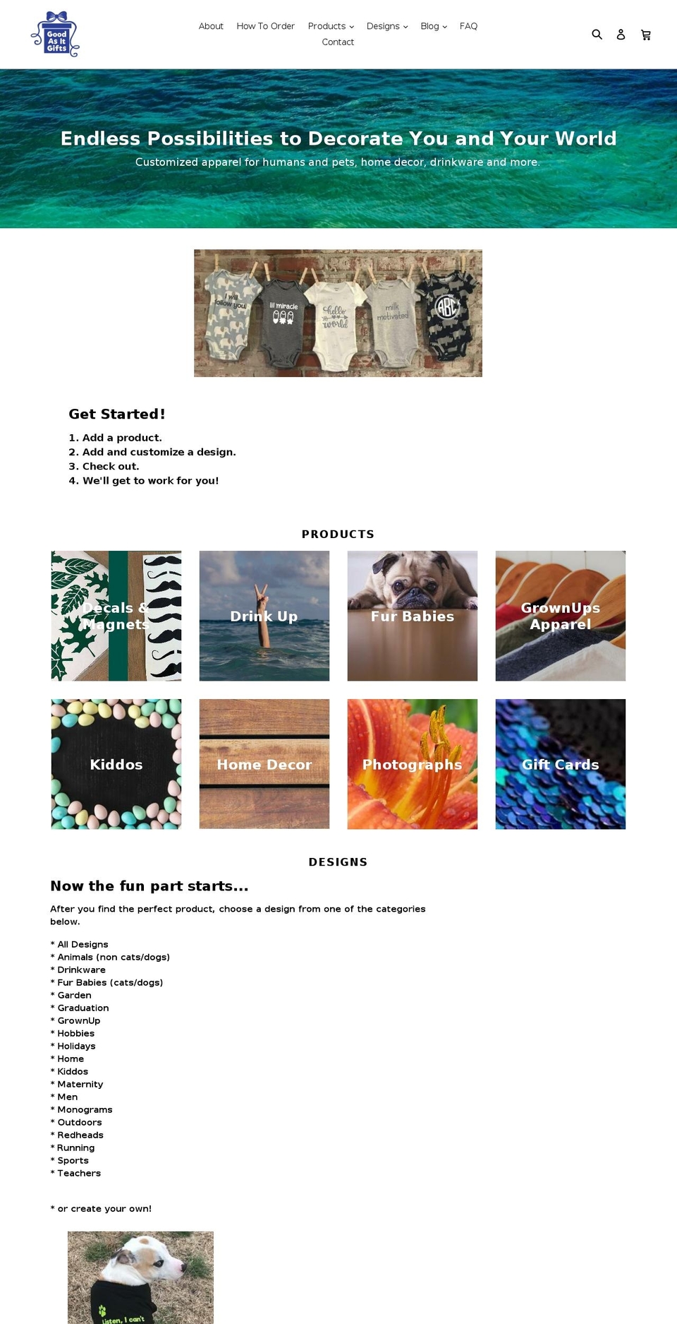 goodasitgifts.com — Shopify storefront screenshot