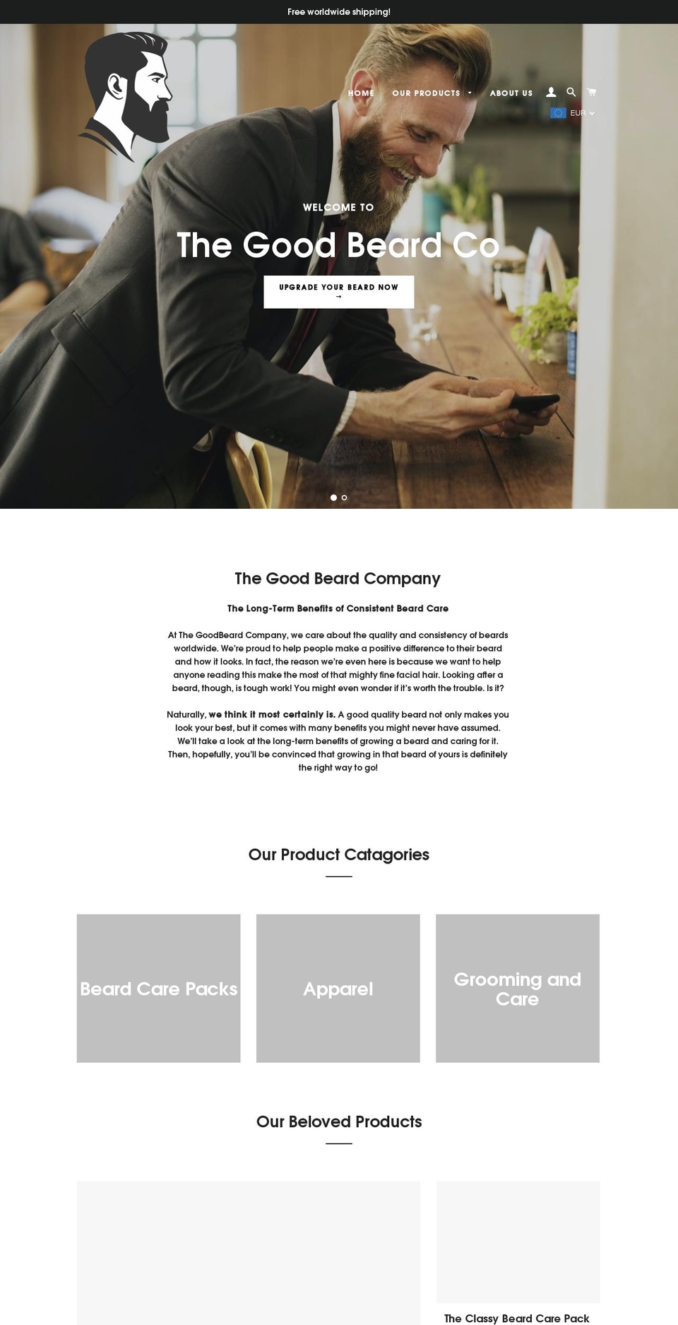 goodbeard.co shopify website screenshot